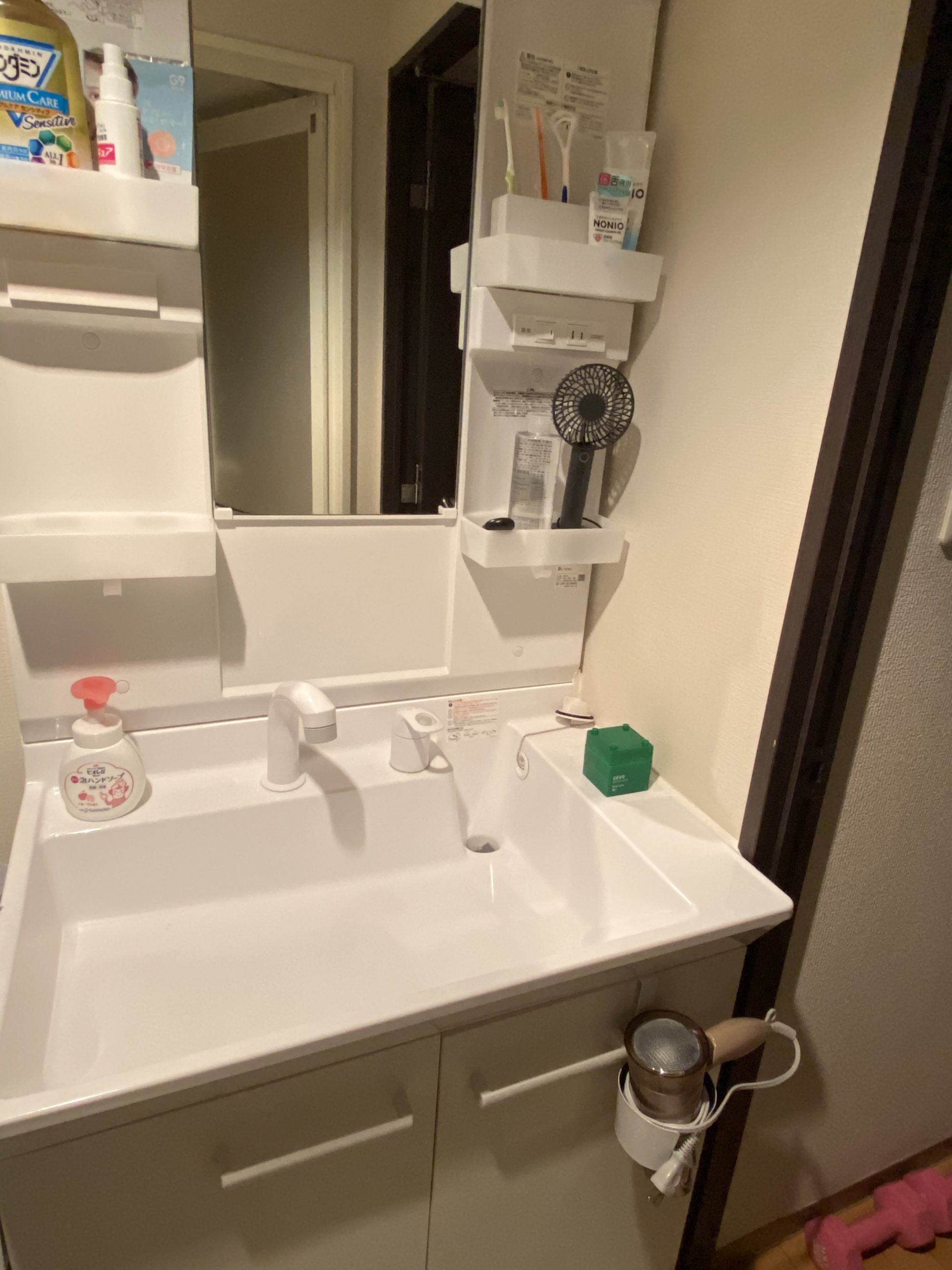 洗面の水漏れ